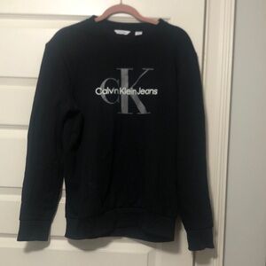Calvin Klein Black Logo Crewneck Sweater